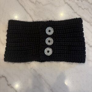 Michael Kors Black Knit Neck-warmer